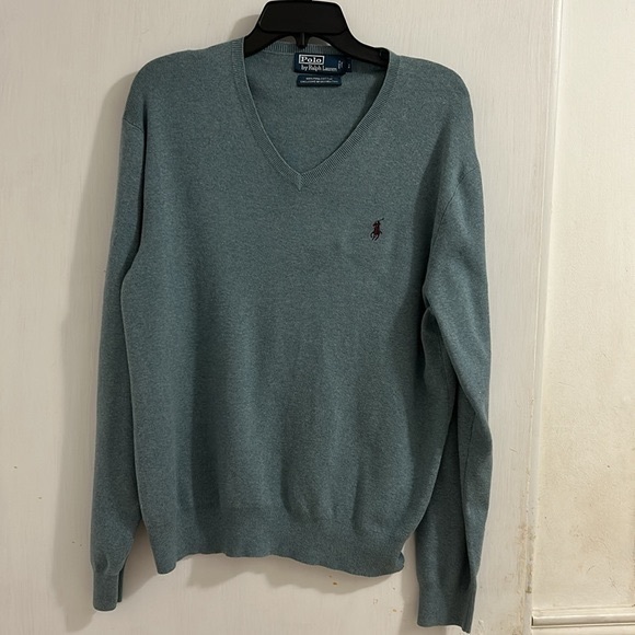 Polo by Ralph Lauren 100% Pima Cotton Men Long Sleeve Pullover Sweater. - Picture 1 of 6